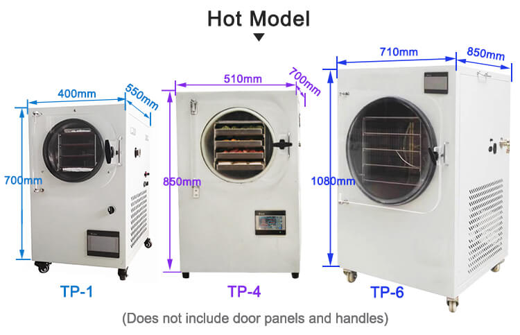 freeze dryer size
