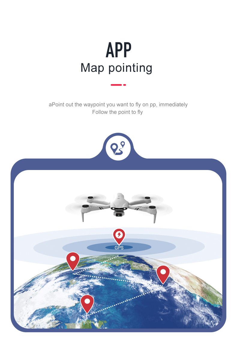 Profesional GPS Battery Powered Drones With Hd 4k Cameras 5G WiFi Fpv Drones