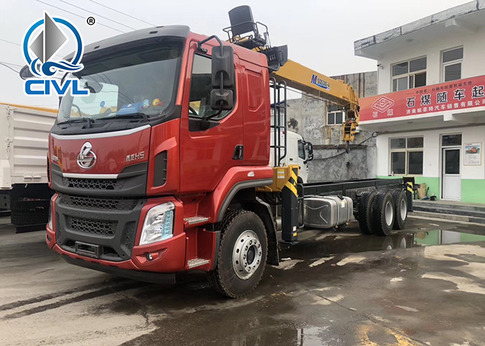 SINOTRUK HOWO 6X4 Truck Mounted Crane 12 Tons With Warranty Truck with Loading Crane