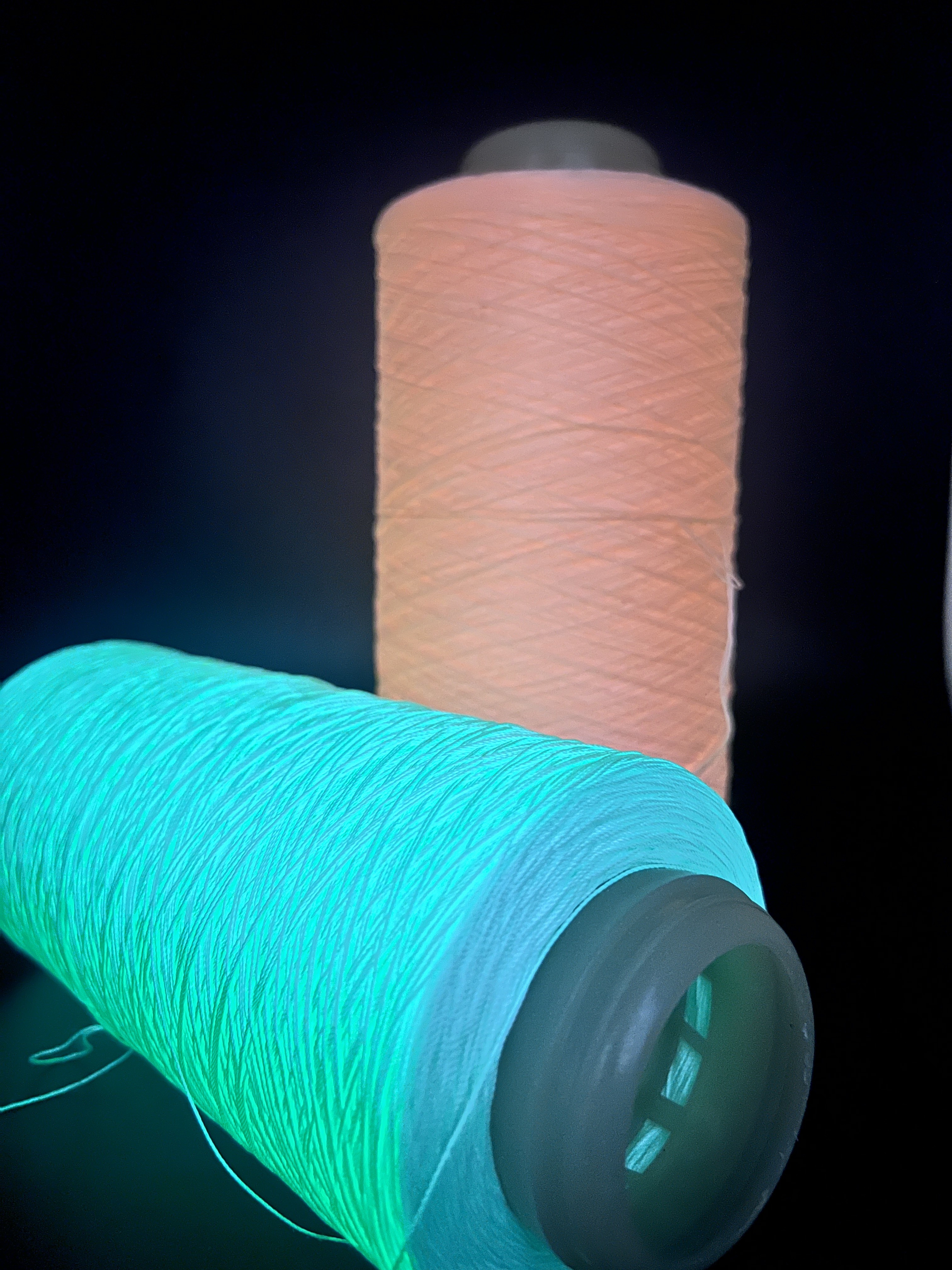Luminous Scarf Glow Yarn Knitting Green 30 Minutes Charge Time