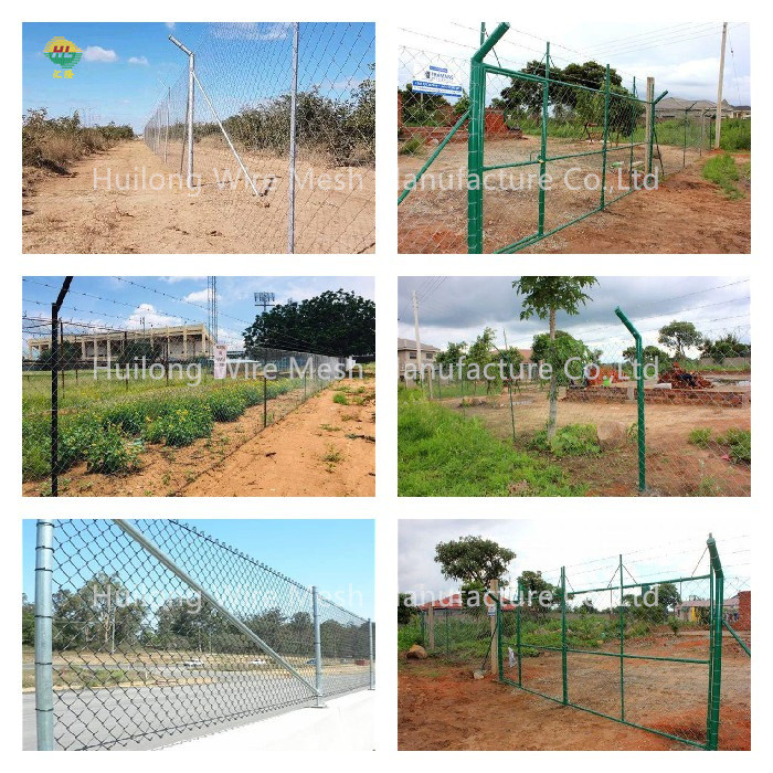 9.8 Ft High 60 X 60 Mesh 9 Gauga Galvanized Chain Link Fence