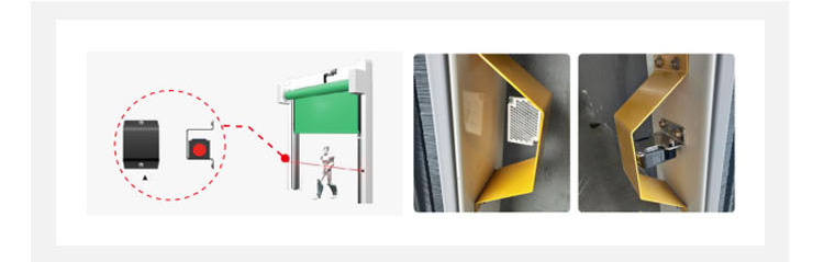Car Wash 1.0mm High Speed Roller Shutter Door With Radar Sensor And Pull Switch