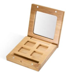 Recyclable Glitter Eye Shadow Boxes 10ml Bamboo ODM BPA Free