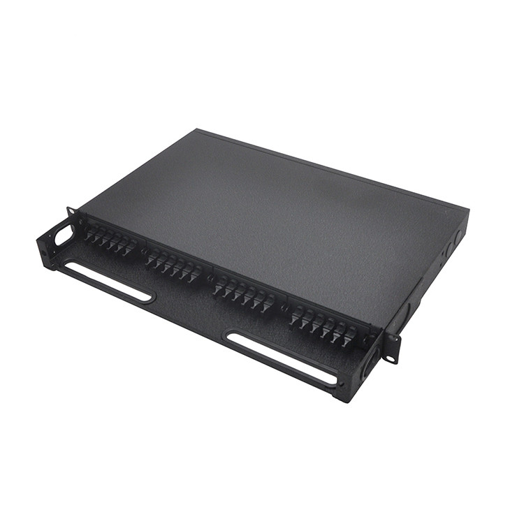 1U MPO Patch Cord MTP Patch Panel 19 Inch Cassettes Type Rack Mounted Fixed
