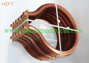Extruded Copper / Cupronickel Finned Tube Coils For Water Heater Boiler