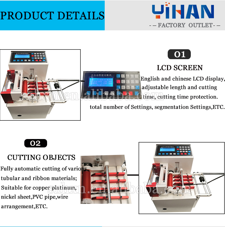 0.1-9999.9mm Cutting Length PVC Pipe Microcomputer Cutting Machine with On-line Support
