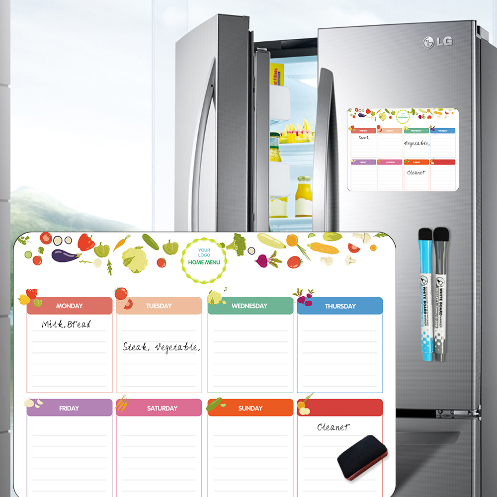 Magnetic Menu Planner For Kitchen