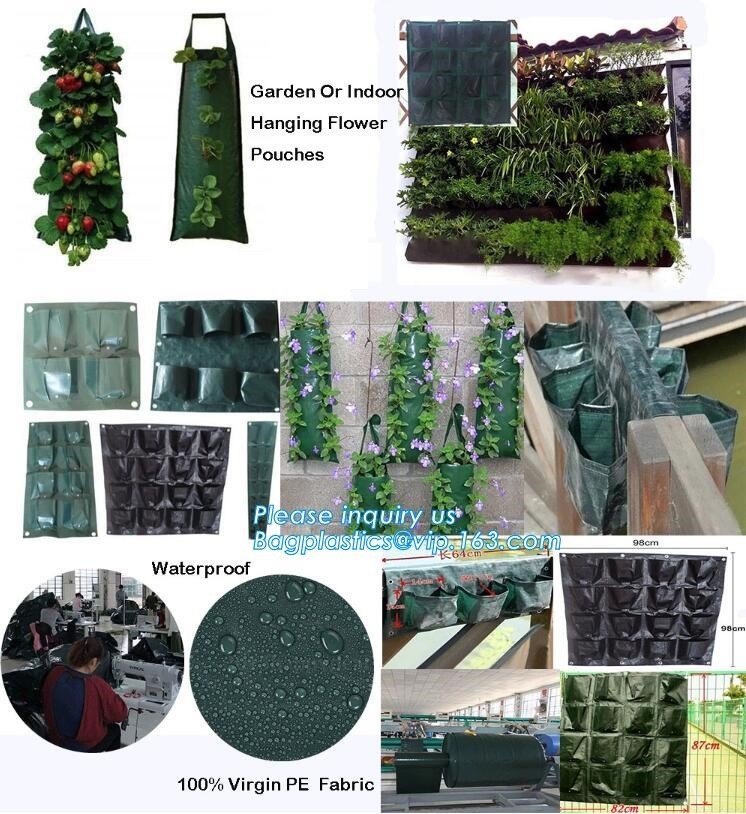 Nine pockets cheap vegetable grow planter bag,china manufacture riptop waterproof nursery bag,planting potato grow bag