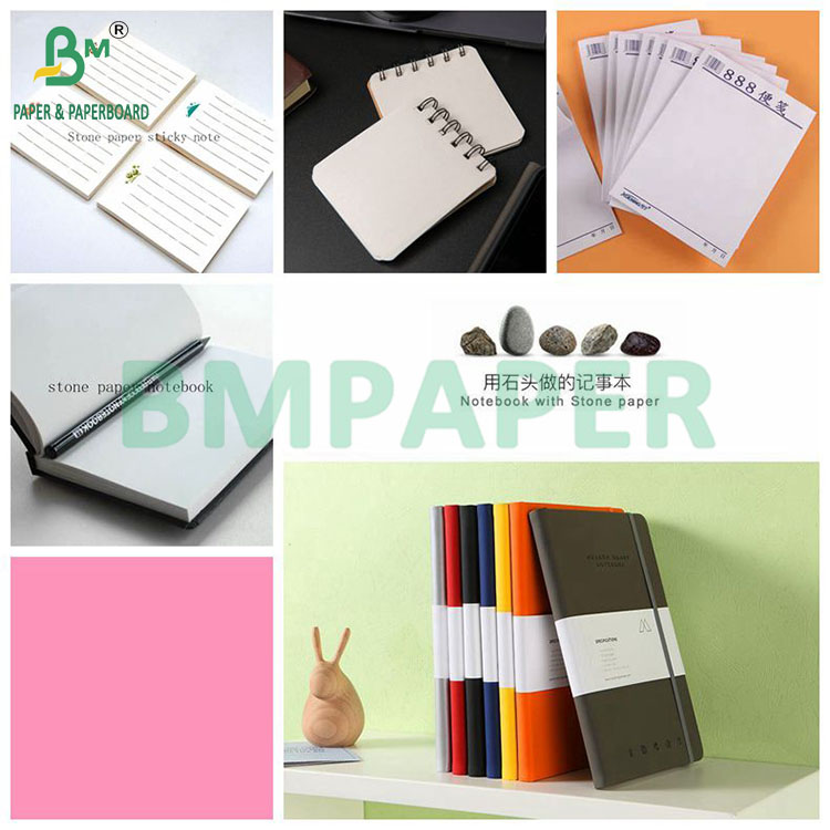 100gsm 190gsm Waterproof Stone Paper For Making Notebook Tear Resistance