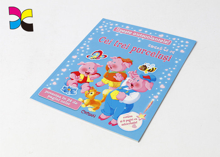 Design Custom Paperback Book Printing with Powdered Gold Glossy Artpaper For Kid