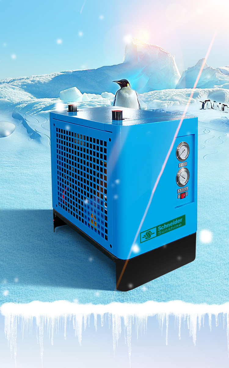 Lightweight Refrigerated Compressed Air Dryer , Refrigerated Air Dryers For Air Compressors