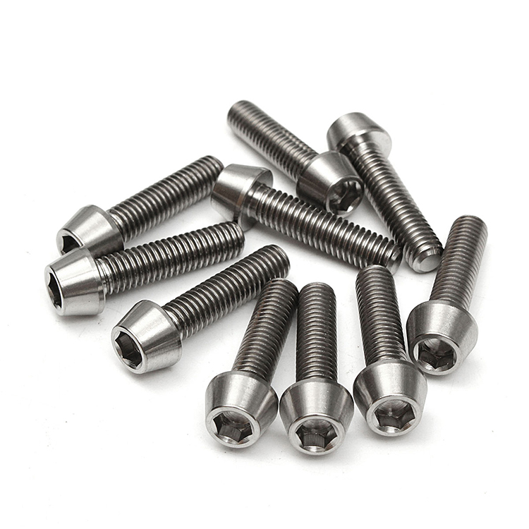 ISO Certified Custom Gr5 M3 M6 M8 Titanium Alloy Bolt Screw with Hexagon Flange Head