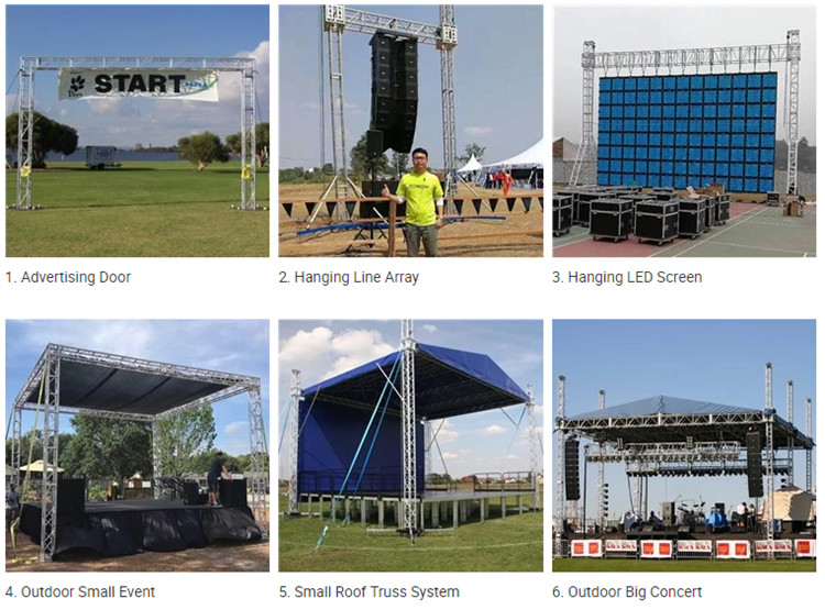 Lighting Event Mobile Truss System For Wedding Party Screw Type