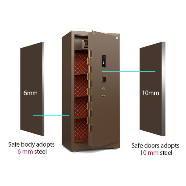 266±2kg Fingerprint Lock Commercial Safe Box with Patent Solid Bolts Adjustable Shelves