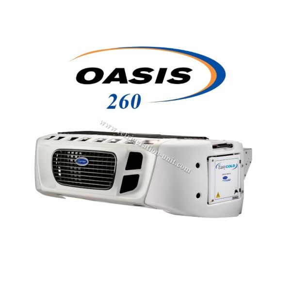 Oasis 260 Carrier transicold refrigeration unit available for the 5-6 meters refrigerated box truck available for 50 degree Ambient temperature good