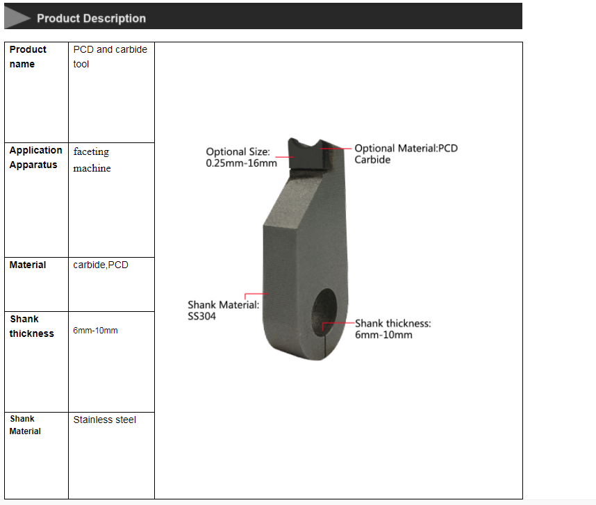 PCD Milling Tools For Rings Bangles