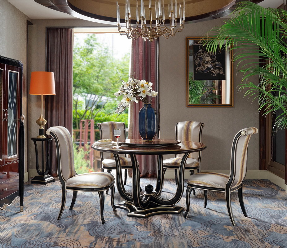 Villa house luxury furniture of Coffee table and Leather chaise chairs for Living lobby furniture China factory selling