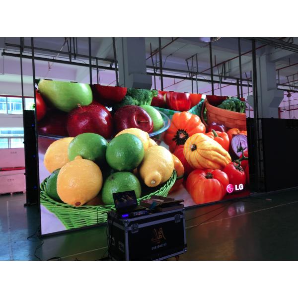 Stage Background 2.9mm Indoor Rental Led Display Screen 1200 Nit Per Sqm Brightness