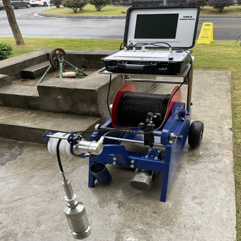 360 Degree Rotary Deep Well Inspection Downhole Camera System With Waterproof Cable