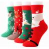 Buy cheap Fashion Santa Claus Elk Pattern Cozy Fuzzy Warm Cotton Christmas Socks Gift Box from wholesalers