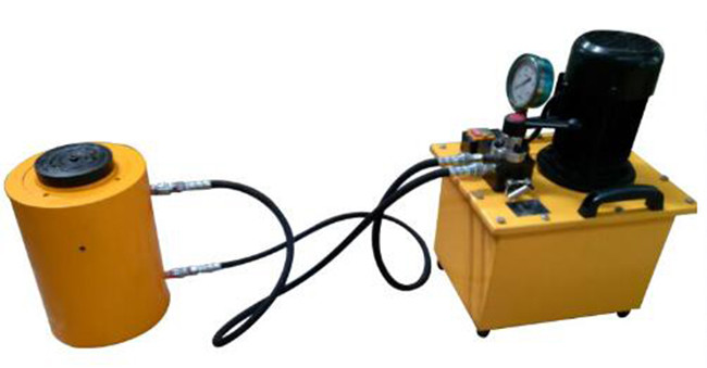 Hollow Plunger Hydraulic Cylinders Double Acting Central Solid Hydraulic Jack