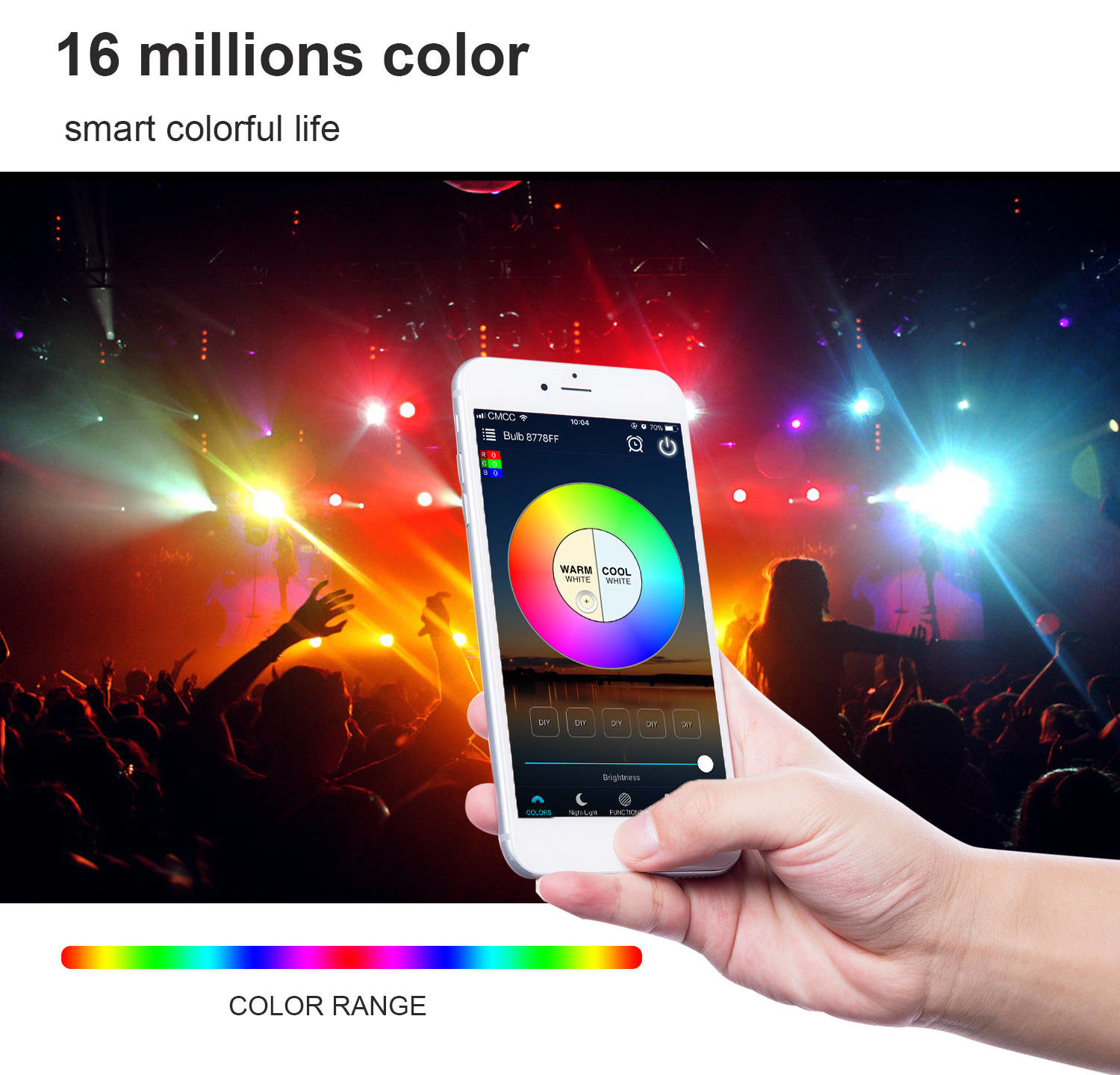 Led Music Bluetooth Led Bulb Smart Light Bluetooth Mesh Network 7W 110V