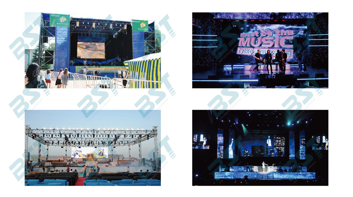 High Definition 3 In 1 SMD Rent Video Wall Displays , Small 6mm Led Screen 1R1G1B