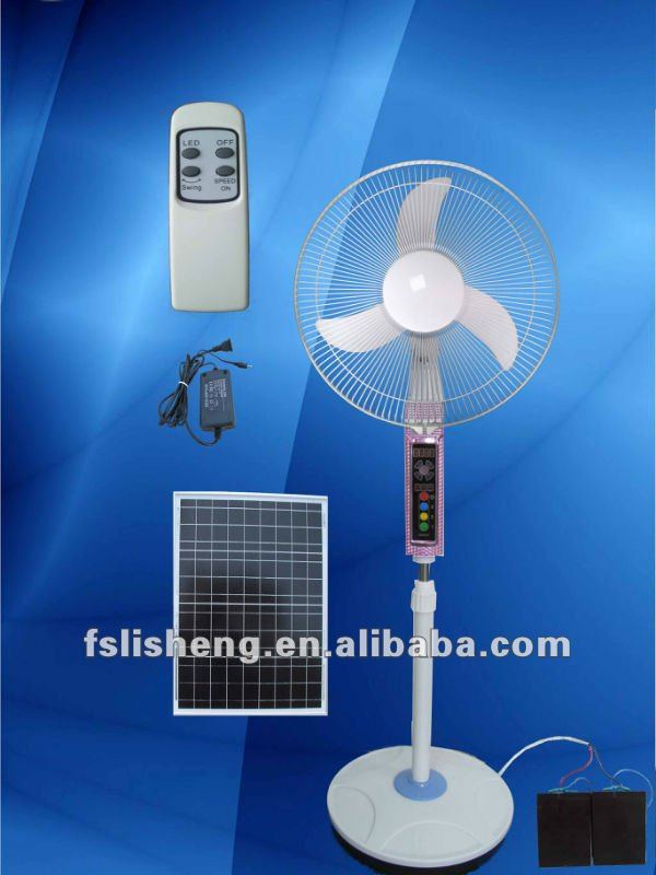 16 Inch 12V BLDC Motor Rechargeable Stand Fan With Lithium Battery