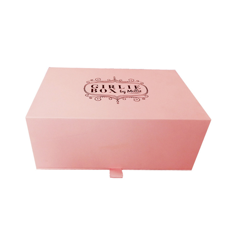 Elegant 1400gsm Grey Board Magnetic Cardboard Gift Box Hot Stamping