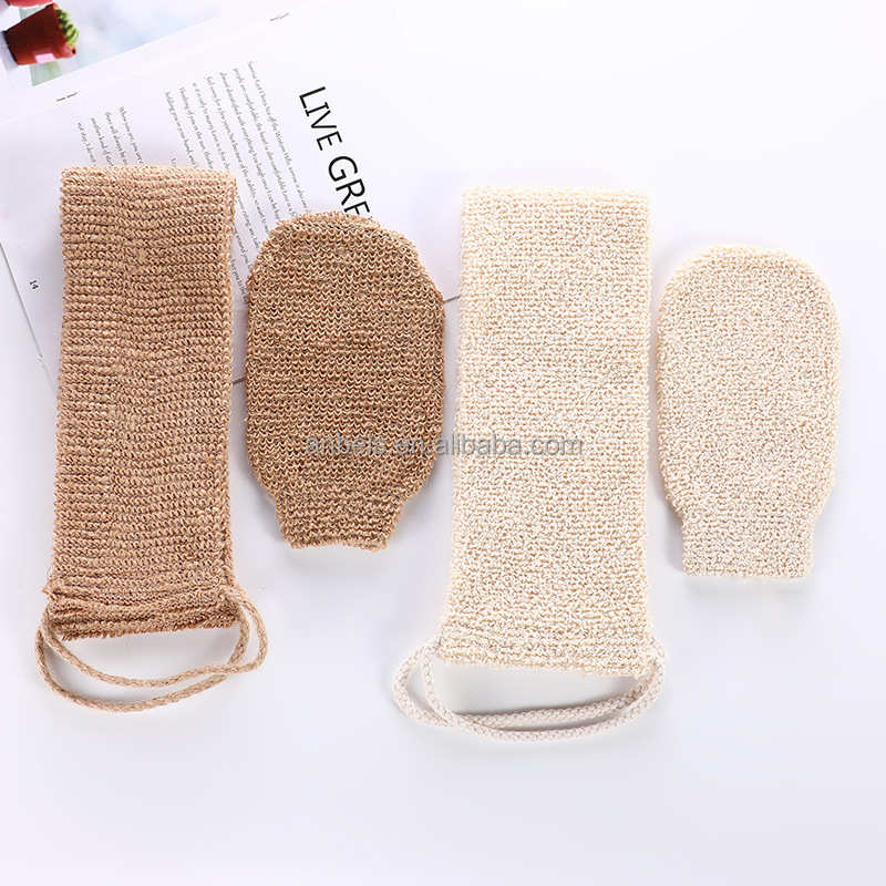 Custom Loofah Bath Brush Exfoliating Body Brush Glove Sisal Sponge