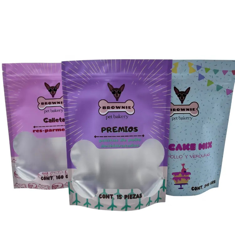 Food Pouch for Pet Food with Zipper Stand Up Zipper Food Packing Pouches