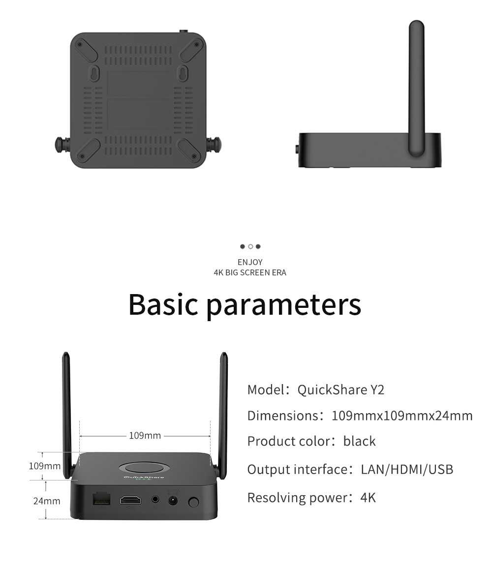 4K 30GHz Wireless Hdmi Transmitter Receiver Kit Video Audio