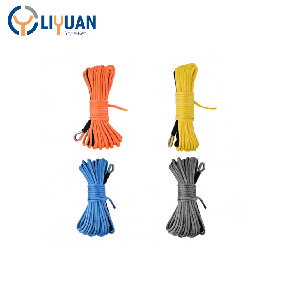 Customized Uhmwpe Rope for Winch Braided Synthetic Fiber Length 30 Support Customized