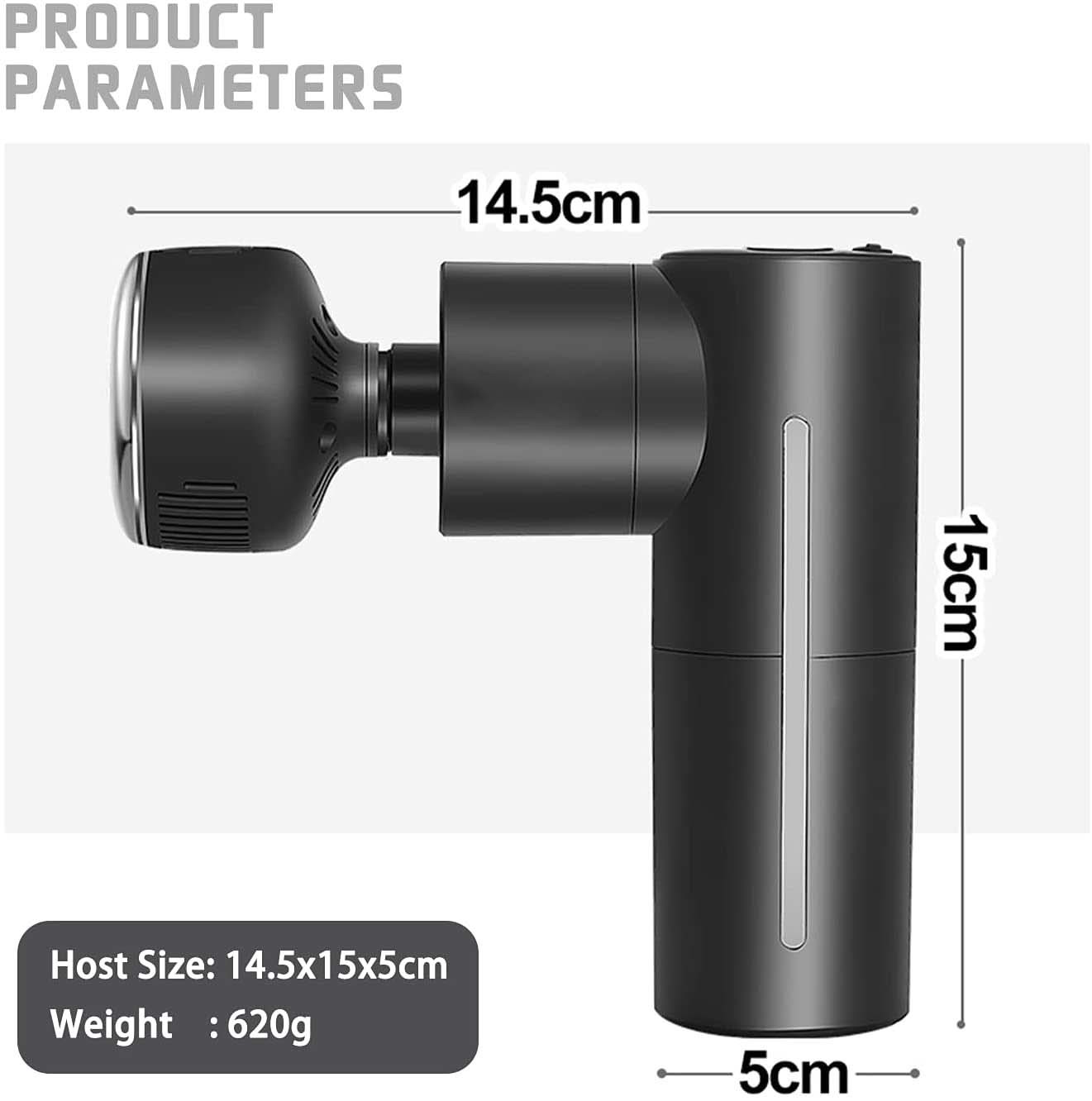 Cold Hot Pocket Rechargeable Massager Gun Muscle Recovery 2400mAh