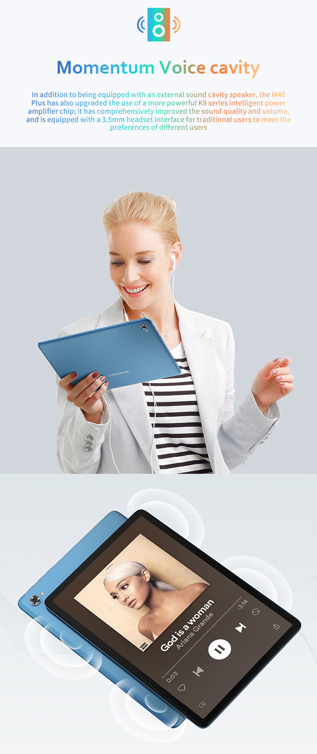 7000mAh 3C Electronics Battery Tablet Computer 10.1 Inch 4 Speaker Sound System