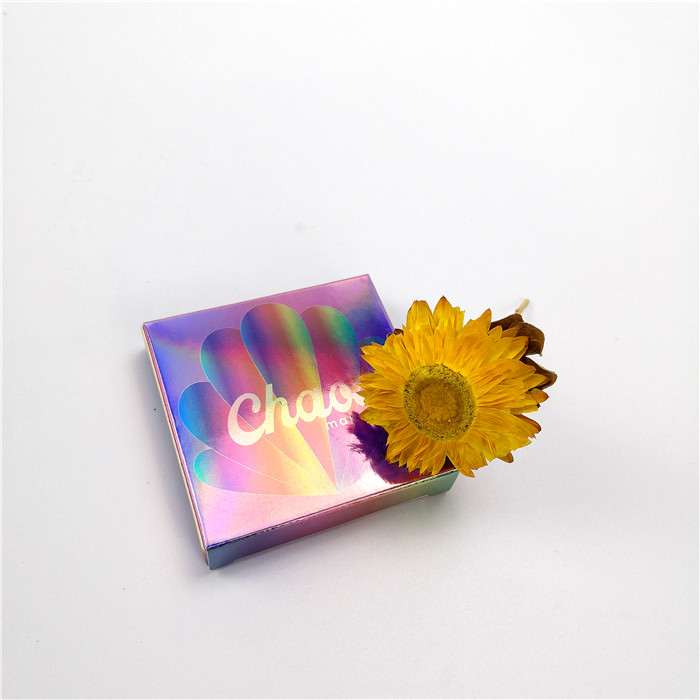 Hologram Paper Box Packaging Coating Printing Custom CMYK Color For Blusher