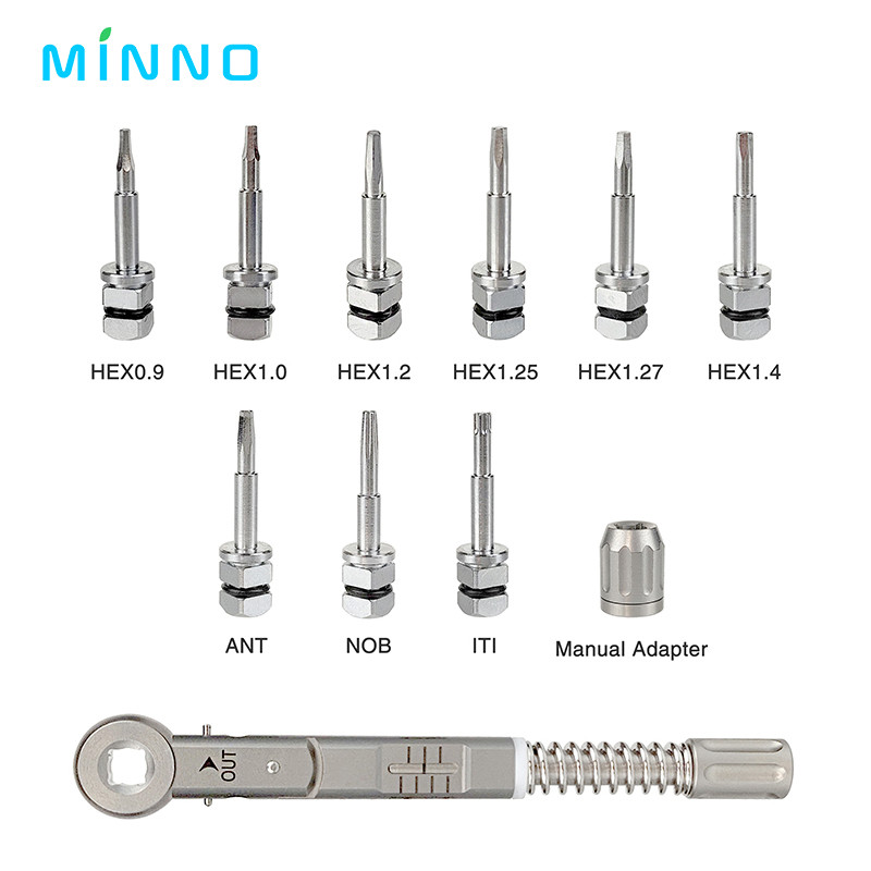 Dental Implant Torque Wrench Ratchet Screwdriver Universal Prosthetic Kit Screw Drivers