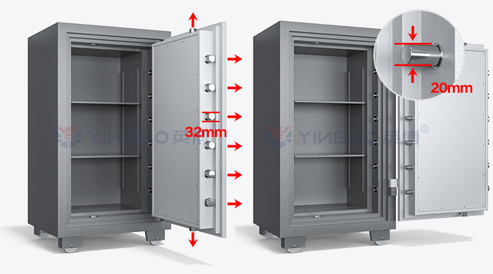 Electronic Digital Lock Fireproof Safe Box Fireproof Rating 120mins YB/FH-108