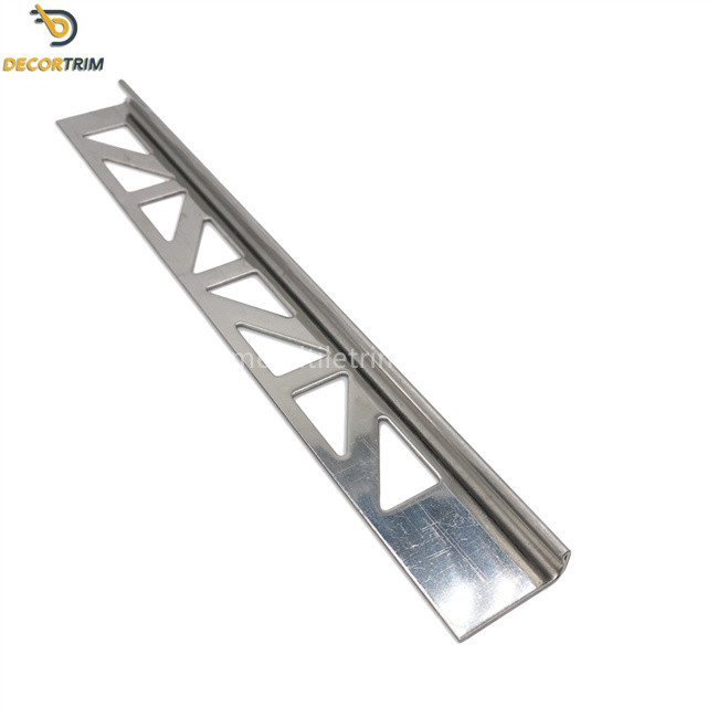 Tile End Trim Stainless Steel Tile Trim Corner Edge Fitting Brush Silveer