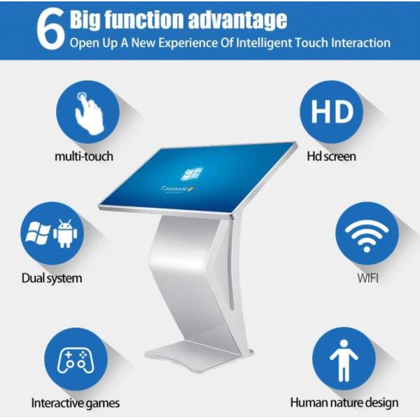 55 Inch Digital Signage Floor Stand Lcd Touchscreen Advertising Tv Kiosk Machine With Android And Windows