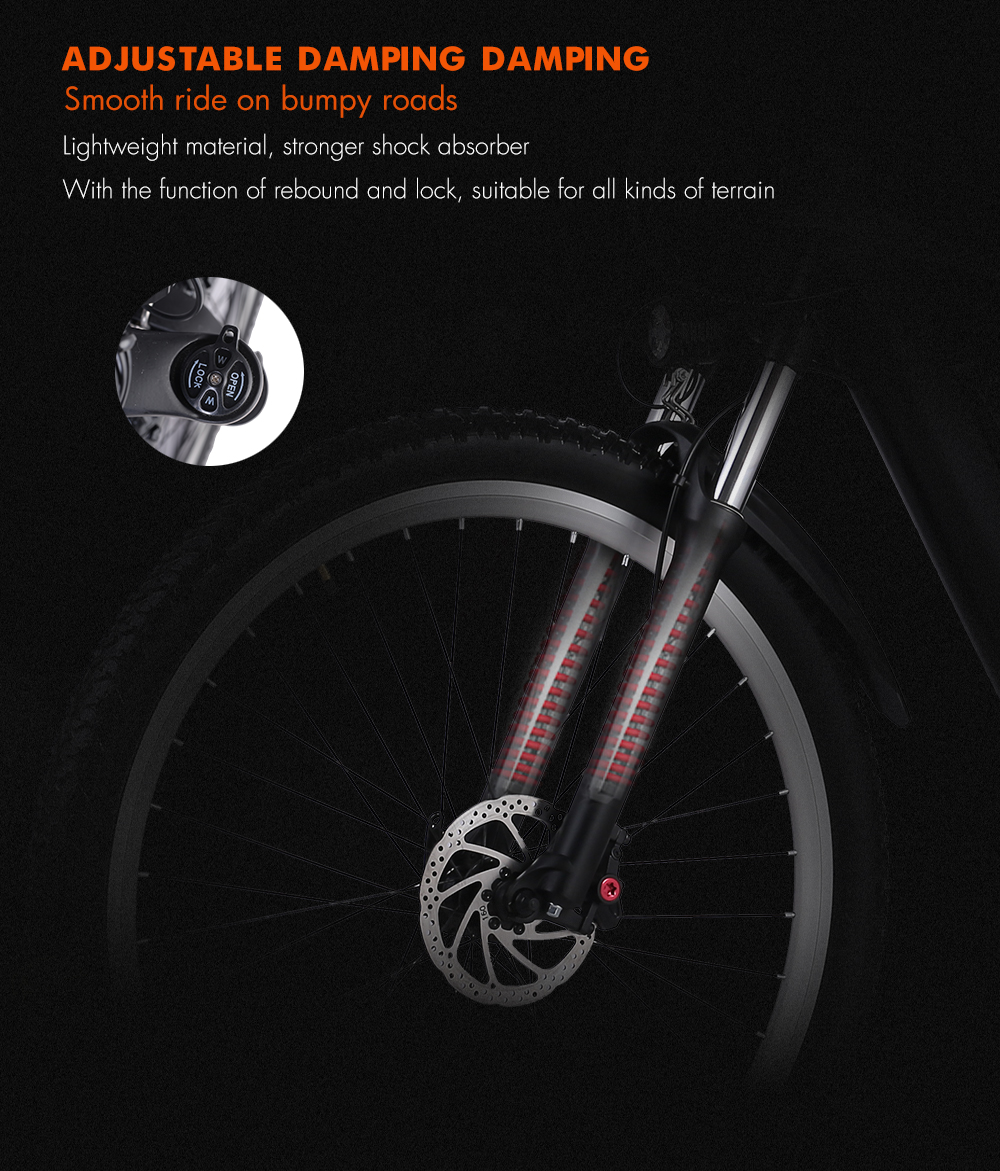 Aluminum Alloy Commuting Electric Bike 7 Speed 48V 17Ah 500W Electric City Bicycle