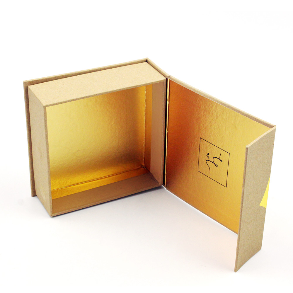 High End Kraft Cardboard 2mm Luxury Gift Boxes With Magnet Cap