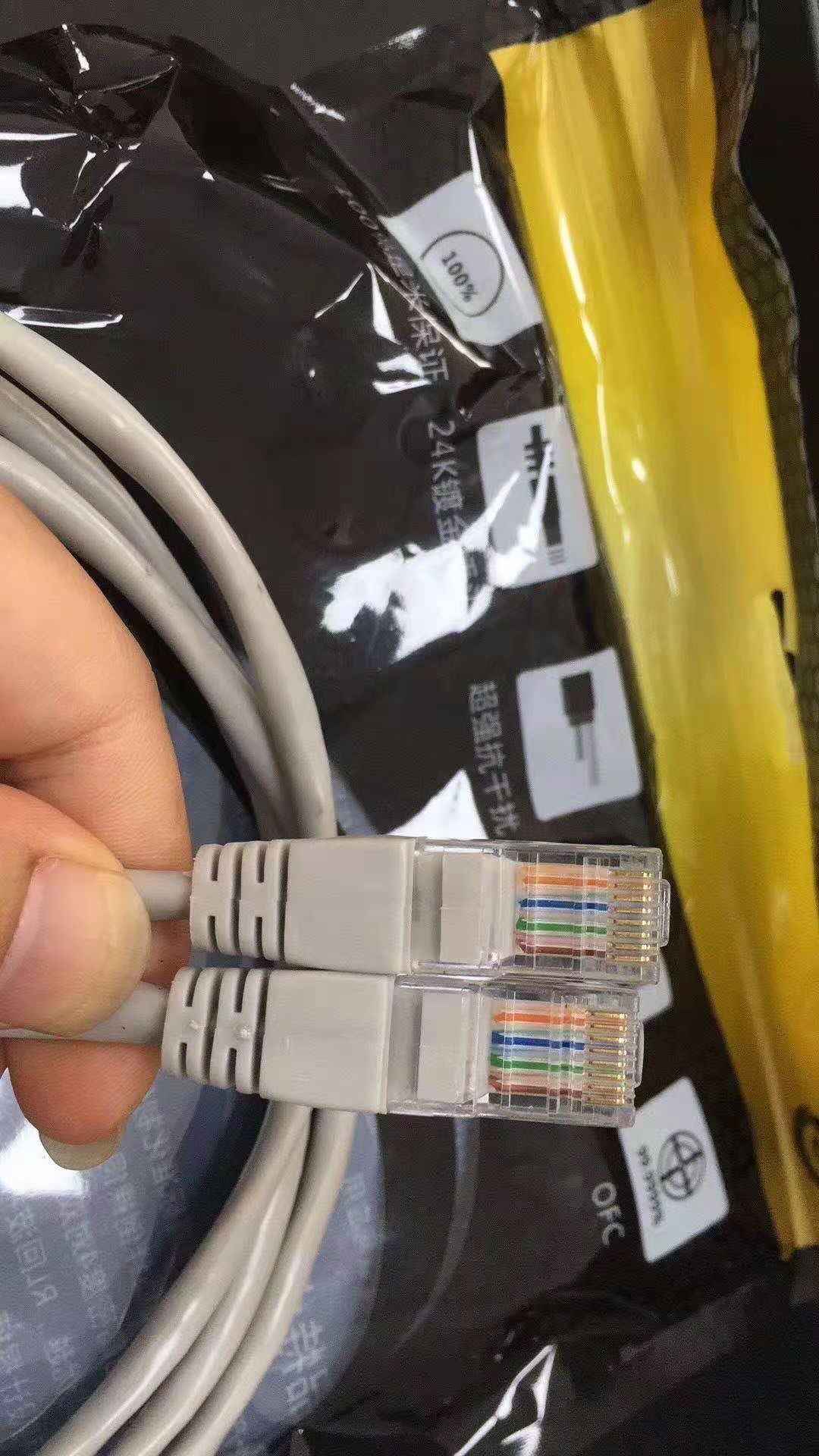1Gbps Gold Plated RJ45 Connectors CAT6 Network Ethernet Cable for Fast and Connection