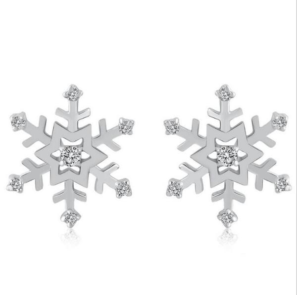 Christmas gift dainty jewelry fashion ear piercing jewelry crystal stainless