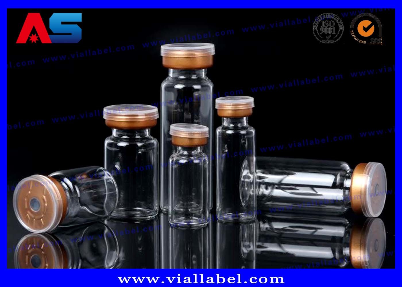 Clear Sterile Injection Small Glass Bottles Empty Glass Bottles Laboratotyt Tesing Packaging For Oil Solution