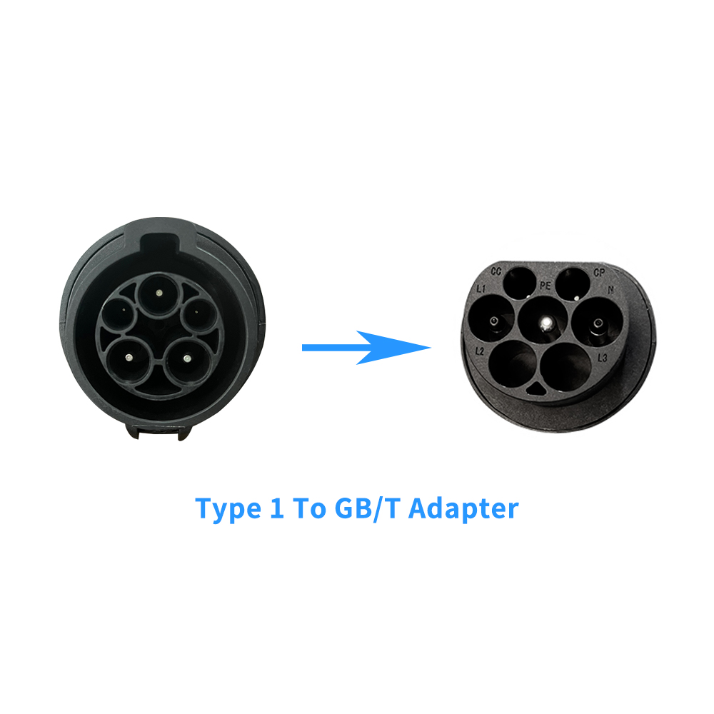 Type 1 To GBT Adapter for Chinese Car charging on j1772 Type 1 EV station gB/T car Electric Vehicle Charger Converter
