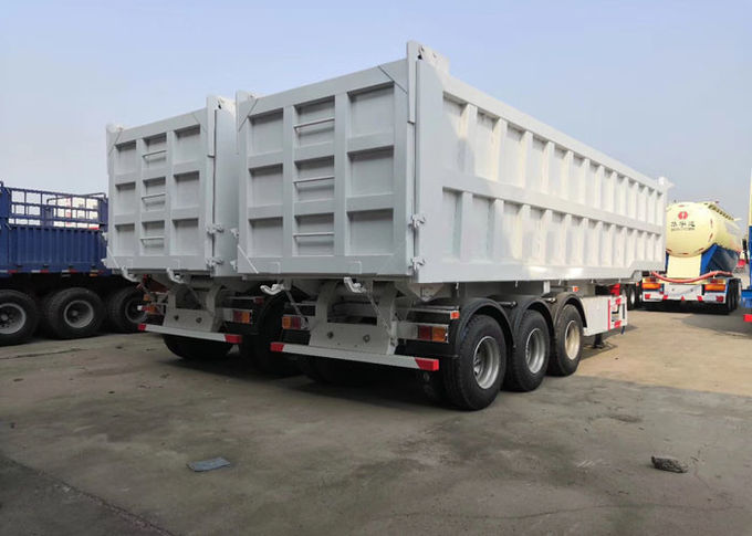High Speed Tipper Semi Trailer Truck For Mining And Construction 25-45 CBM