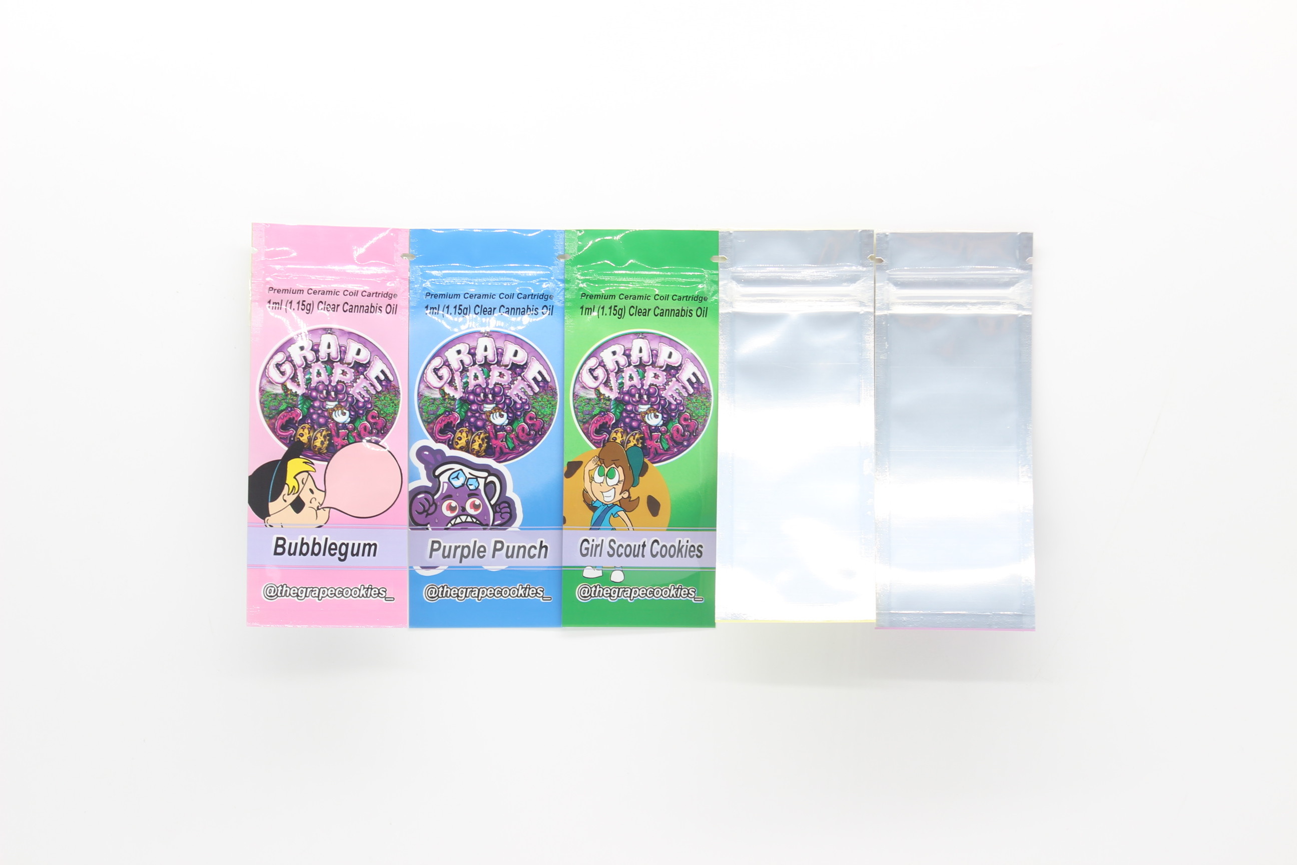 New E-Cigarette Oil Bag Nebulizer Yin And Yang Aluminum Foil ziplockk Plastic Bag Preheating Rod ziplockk Standing Bag