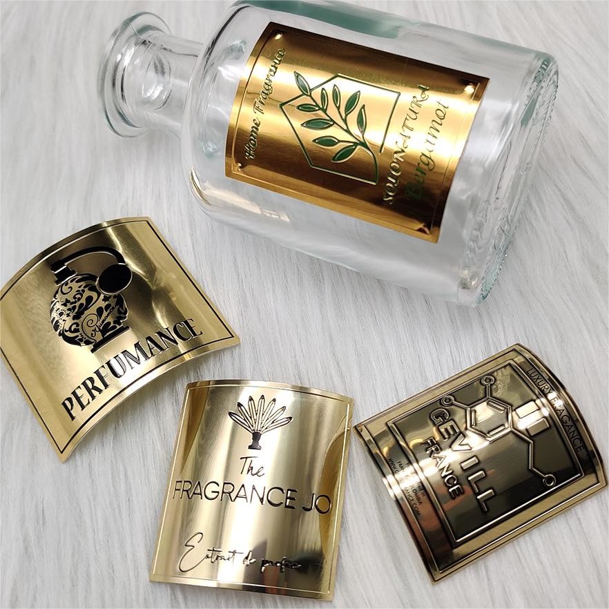 Printed Waterproof Metal Sticker Adhesive Vinyl Pvc Candle Labels Sticker