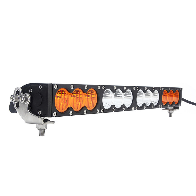 off road led light bar with yellow and white 10W Cree PC lens DHCB-L120SDC